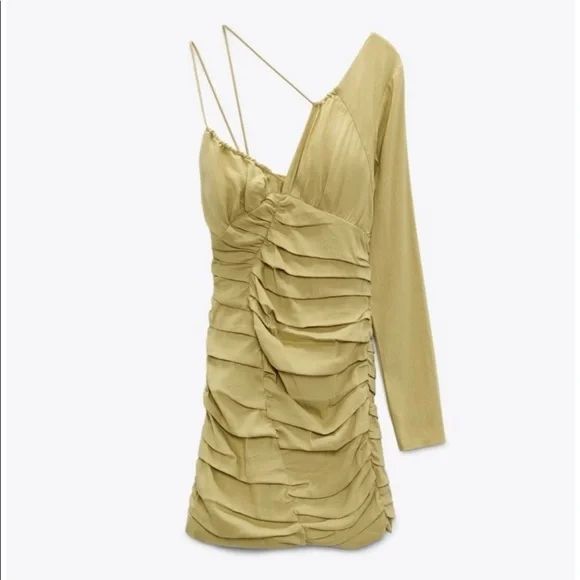 zara strappy asymmetric dress Japanese Luxe Asymmetrical Pleated Skirt Suit  HEYFANCYSTYLE